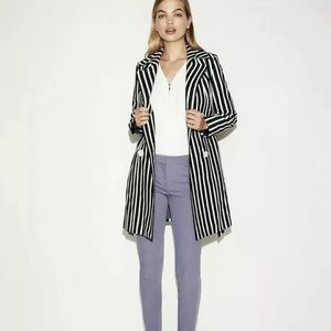 Express stripped trench coat
